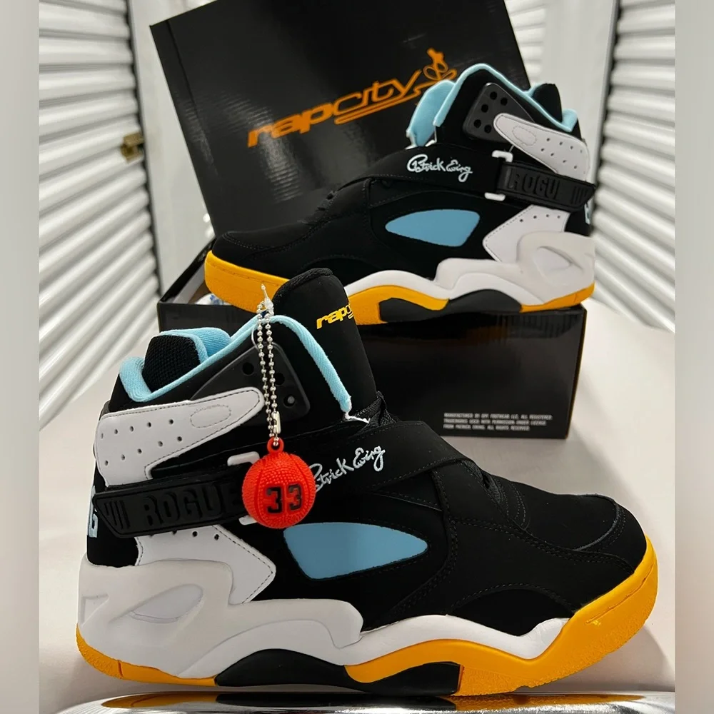 EWING ROGUE X BET RAP CITY COLLABORATION SNEAKERS RARE COLORWAY MENS PATRICK NBA - Picture 8 of 16